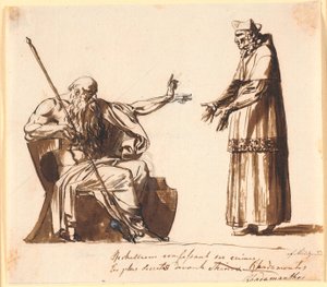 Richelieu foran Radamantos de Nicolai Abildgaard