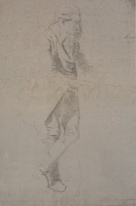 Homem de pé fantasiado de ca. 1770. Struensee? de Nicolai Abildgaard