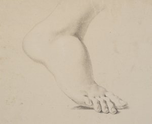 Estudo de um pé de Nicolai Abildgaard