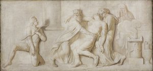 A Morte de Aquiles de Nicolai Abildgaard