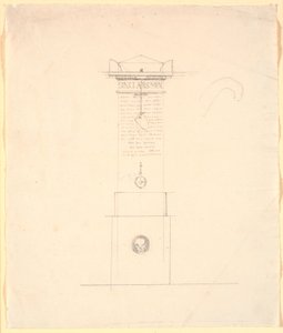 Projeto de suporte memorial para Sinclar (Sinclair) de Nicolai Abildgaard