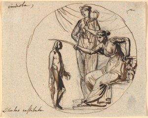 Projecto de três figuras para o Alívio de Libertação sobre o Apoio à Liberdade de Nicolai Abildgaard