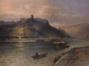 Ruine Rheinfels, Castelo de Rheinfels, 1923.