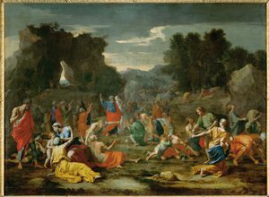 Les Israelites recuillant la manne dans le desert - Os israelitas recolhem o maná no deserto ...
