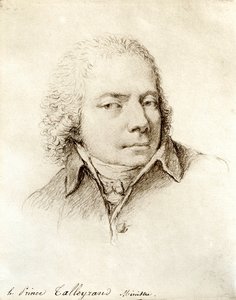 Retrato do político francês Charles Maurice de Talleyrand Perigord (ou Talleyrand-Perigord de Nicolas Andre Monsiau
