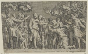 augúrio antigo de Nicolas Beatrizet (attributed to)