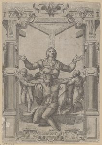 Maria ao pé da Cruz de Nicolas Beatrizet