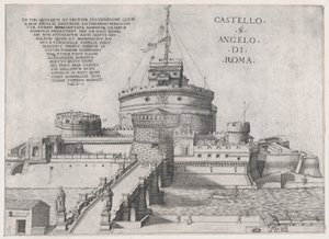 Espelho da magnificência romana: Castelo de San Angelo, séc. XVI., séc. XVI. de Nicolas Beatrizet