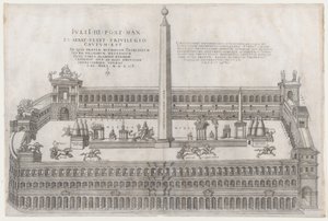 Espelho da magnificência romana: Circus Flaminius, 1553., 1553 de Nicolas Beatrizet