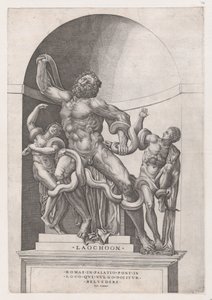 Espelho da magnificência romana: Laocoonte, século XVI., século XVI. de Nicolas Beatrizet
