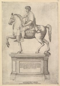 Espelho da magnificência romana: Marco Aurélio, século XVI. de Nicolas Beatrizet
