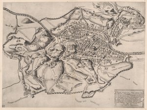 Speculum Romanae Magnificentiae: Vista de Roma do Oriente, século XVI., século XVI. de Nicolas Beatrizet