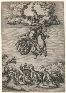 The Fall of Phaeton, c. 1545. de Nicolas Beatrizet
