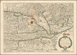 Mapa de 1663 da Alta e Baixa Hungria, Transilvânia, Eslovénia, Croácia e Dalmácia, publicado por Nicolas Berey de Nicolas Berey
