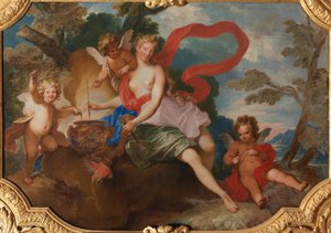 Venus vergiftet Pfeile de Nicolas Bertin