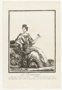 Primavera Le Printemps. (título no objeto) Personificações das quatro estações (título da série) de Nicolas Bonnart