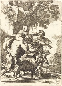 Fauno e bacante com uma criança de Nicolas Chapron