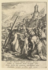 Cristo carregando a cruz, de A paixão de Cristo, meados do século XVII.