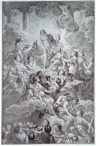 Frontispício da Enciclopédia de Denis Diderot (1713-1784) e Jean le Rond d
