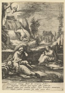 A agonia no jardim, de A paixão de Cristo, meados do século XVII.