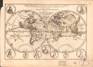 Mapa-mundo ou mapa geral da Terra LOC 83694567