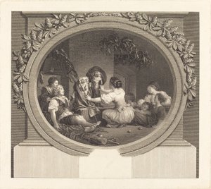 Educação é tudo de Nicolas Delaunay after Jean Honoré Fragonard
