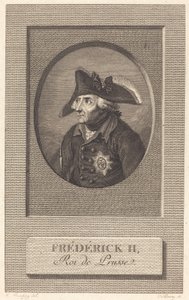 Frederico, o Grande, Rei da Prússia de Nicolas Delaunay after Johann Heinrich Ramberg