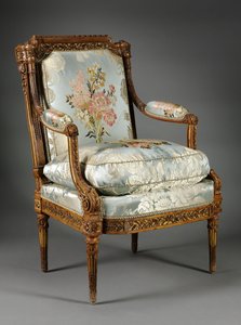 Poltrona, c.1785 (buxo) de Nicolas-Denis Delaisement
