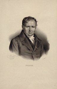 Retrato de Simeon Denis Poisson 1781-1840.