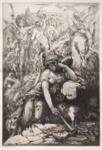 Melancólica de Nicolas François Chifflart