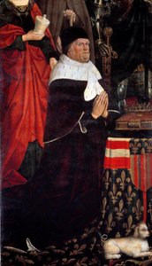 Retrato do Rei René de Anjou (1409-1480) também chama René I de Nápoles ou René da Sicília. Pintura de Nicolas Froment (1461-1483) 1475 Musee Granet Aix en Provence