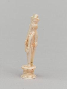 Peão branco, peça de xadrez, Índia de Nicolas Guerard