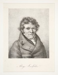 Retrato de Aloys Senefelder de Nicolas Henri Jacob