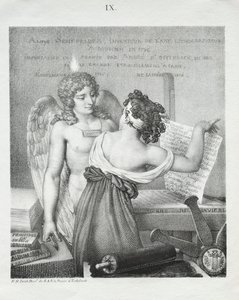O gênio da litografia, 1819. de Nicolas Henri Jacob
