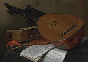Natureza morta com alaúde e violão