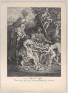 A Sagrada Família com Santa Isabel e anjos, c. 1729., c. 1729.