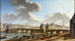 A Pont-Neuf e a cidade, vistas do Quai de Conti, 1772.