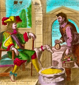 Imposto sobre o Terceiro Estado: “A Aranha e a Mosca” ou “O Nobre e o Camponês” de Nicolas and Lagniet Jacques Guerard