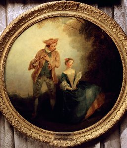 Duet, de Nicolas Lancret (1690-1743). França de Nicolas Lancret