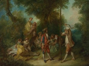 As quatro idades do homem: maturidade, ca 1735 de Nicolas Lancret
