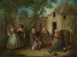 As quatro idades do homem: velhice, ca 1735 de Nicolas Lancret