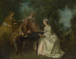 As quatro horas do dia: tarde, c. 1740 de Nicolas Lancret