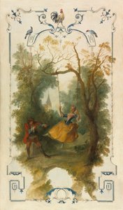 O Baloiço, c.1723-27 (óleo sobre tela) de Nicolas Lancret