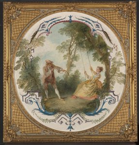 The Swing, c.1724 (óleo sobre tela) de Nicolas Lancret