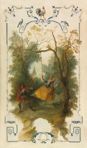 O balanço, c. 1723-1727. de Nicolas Lancret
