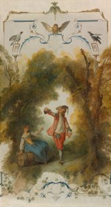 A Vinha, c. 1723-27 (óleo sobre tela) de Nicolas Lancret