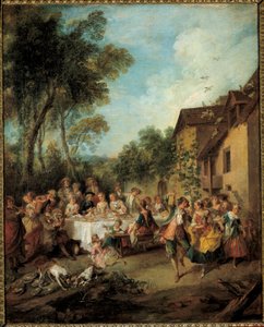 A Pintura em Lua-de-mel de Nicolas Lancret (1690-1743) Angers do século XVIII, Museu de Belas Artes de Nicolas Lancret