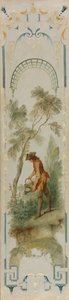 Painéis de parede: o jardineiro, a horticultura, o vinhedo, a gangorra, o balanço, c. 1723-1727. de Nicolas Lancret