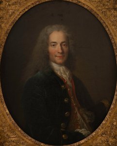Retrato de Voltaire 1694-1778 em 1718, ca 1718-1724. de Nicolas Largillière de