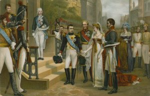 Napoleão recebendo a rainha Luísa da Prússia em Tilsit, 6 de julho de 1807